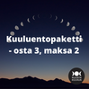 Luentotallennepaketti - osta 3, maksa 2