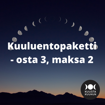 Luentotallennepaketti - osta 3, maksa 2
