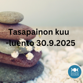 Tasapainon kuu -luento 30.9.2025