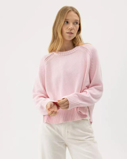 Holebrook Sweden Meg crew neule värissä light pink