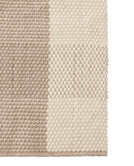 Ruudullinen juuttimatto 170x240 Beige/Natural