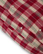 Vuodevaatesetti ruudullista puuvillaflanellia punainen/beige/valkoinen