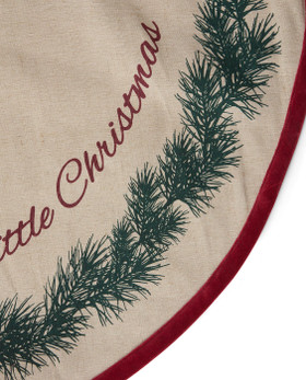 Joulukuusenmatto juuttia/puuvilla halkaisija 110 cm