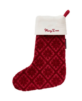 Jacquard-joulusukka luomupuuvillaa/viskoosia, punainen