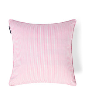 Raidallinen luomupuuvillainen tyynynpäällinen, vaaleanpunainen