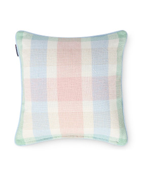 Monivärinen ruudullinen tyynynpäällinen 50x50