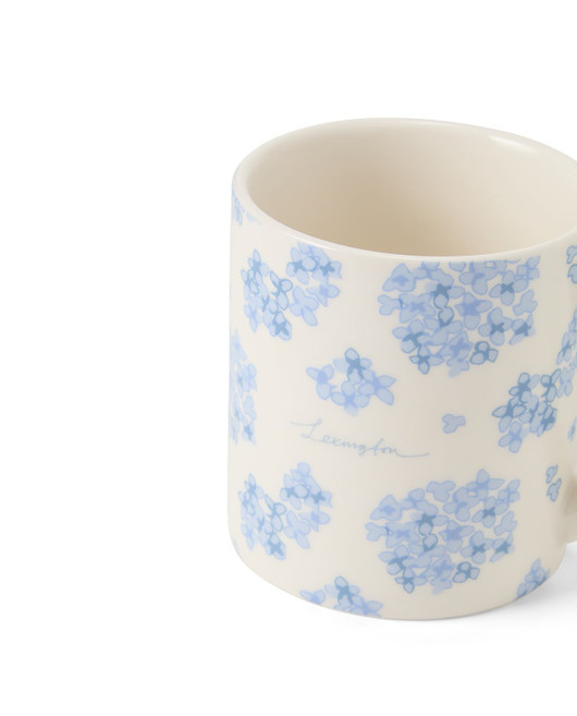 Kukkakuvioinen Floral muki sininen/valkoinen