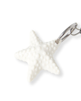 Meritähti-pöytäliinapaino, valkoinen