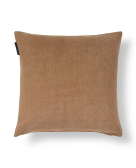 Logo tyynynpäällinen pestyä luomupuuvillaa fudge/vaalea beige 