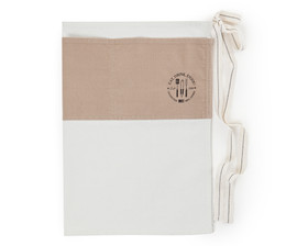 Essu puuvillacanvasia beige/valkoinen