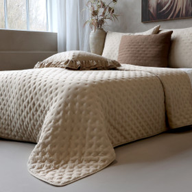 Aix Soft päiväpeite pellavanvärinen 260 x 240 cm Chic Antique