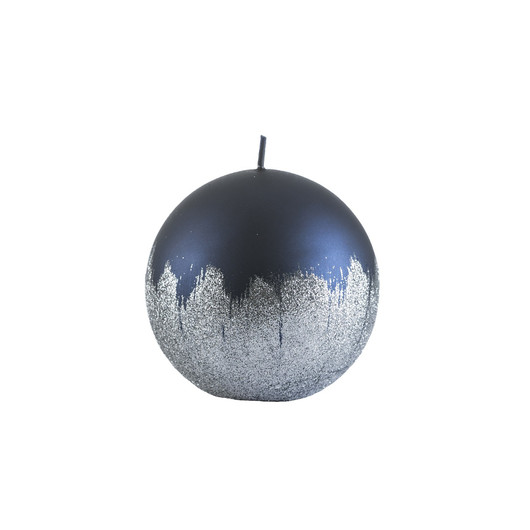 Velvet Pallokynttilä 10cm Midnight silver weave Balmuir