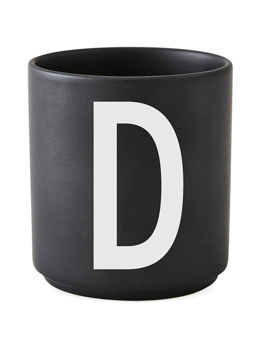 Personal Porcelain Cup black A-Z