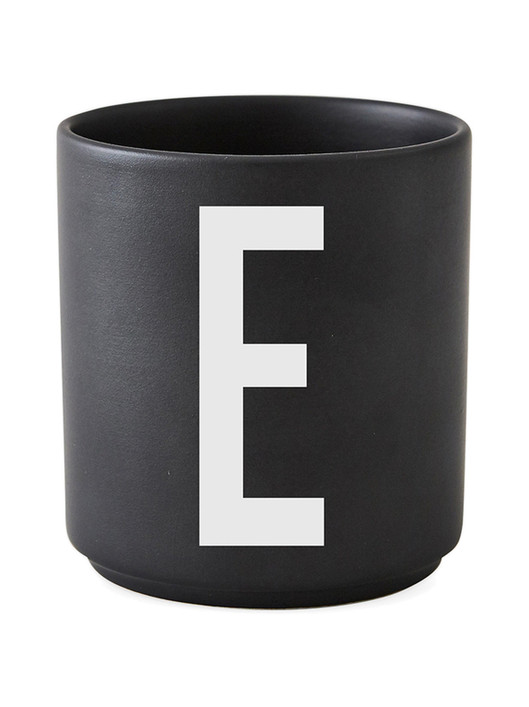 Personal Porcelain Cup black A-Z