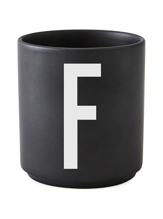 Personal Porcelain Cup black A-Z