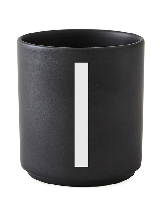 Personal Porcelain Cup black A-Z