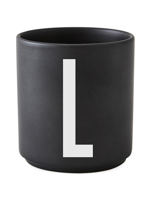 Personal Porcelain Cup black A-Z