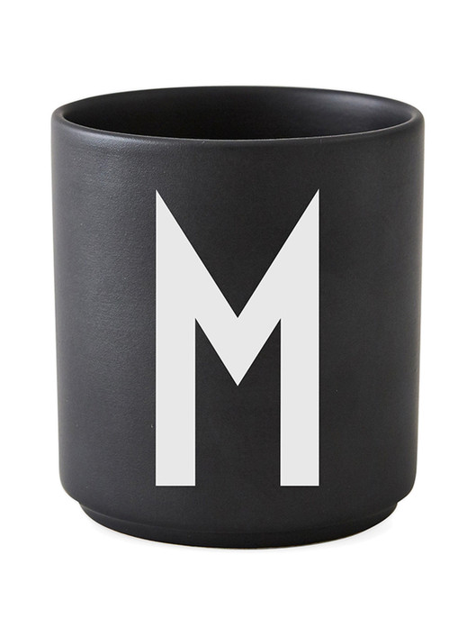 Personal Porcelain Cup black A-Z