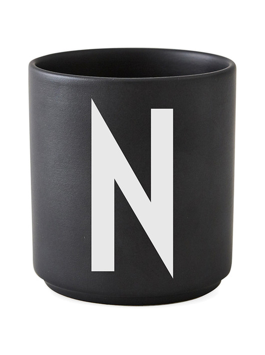 Personal Porcelain Cup black A-Z