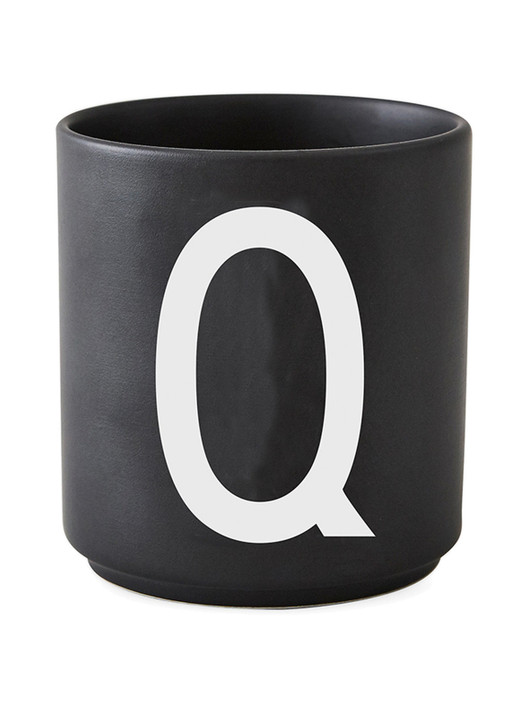 Personal Porcelain Cup black A-Z