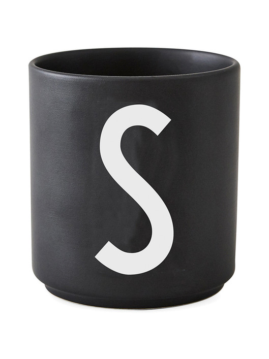 Personal Porcelain Cup black A-Z