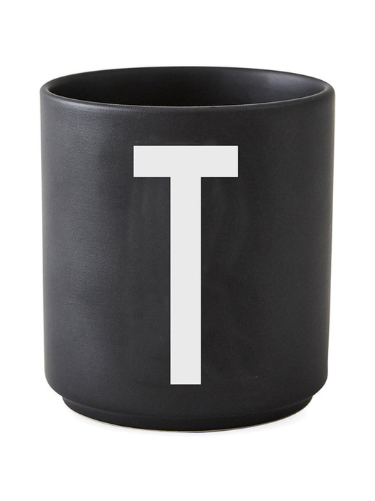 Personal Porcelain Cup black A-Z