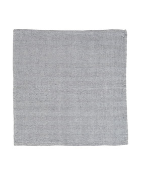 Kalanruotokuvioinen lautasliina puuvillaa harmaa/valkoinen