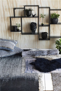 Swirl Kukkaruukku Musta Ø20.5x17.5 cm Lene  Bjerre