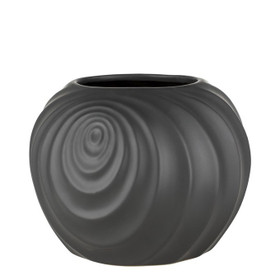 Swirl Kukkaruukku Musta Ø20.5x17.5 cm Lene  Bjerre