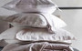 Ruudullinen Hotel tyynyliina 50x60cm flanellia valkoinen/vaalea beige 