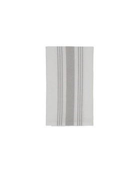 Raidallinen Hotel lautasliina valkoinen/harmaa