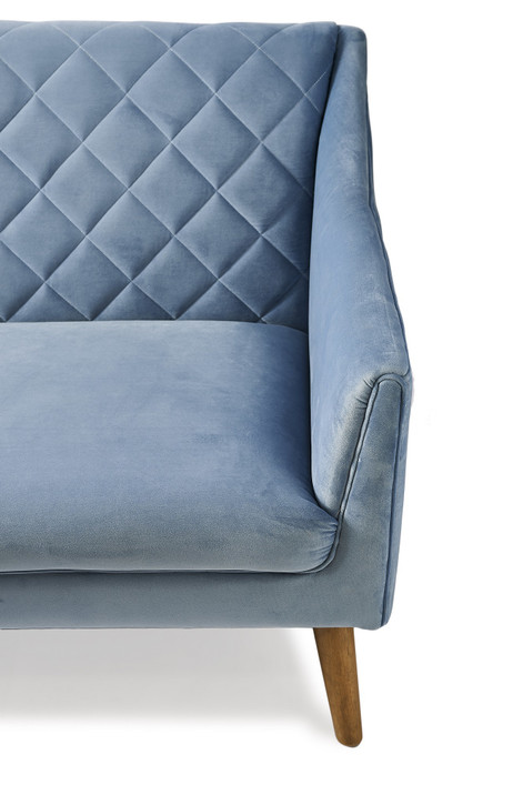 Contessa Sofa 2 Seater Velvet Cafe Latte