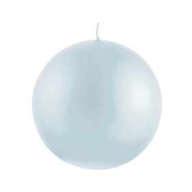 Velvet Ball Candle 10cm Light blue