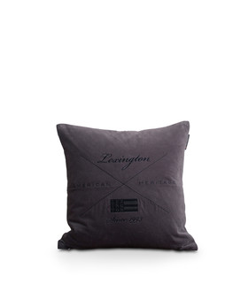 Lexington tyynynpäällinen 50x50 cm puuvillasamettia tummanharmaa