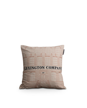 House tyynynpäällinen 50x50 cm oranssi/luonnonvalkoinen