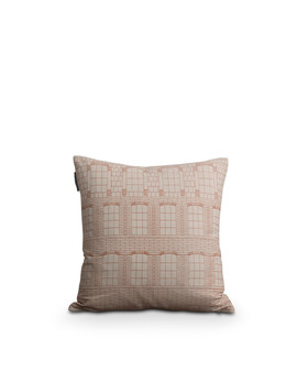 House tyynynpäällinen 50x50 cm oranssi/luonnonvalkoinen