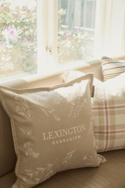 Herbarium-tyynynpäällinen pellavasekoitetta, beige