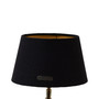 Chic Lampshade black gold 15x20