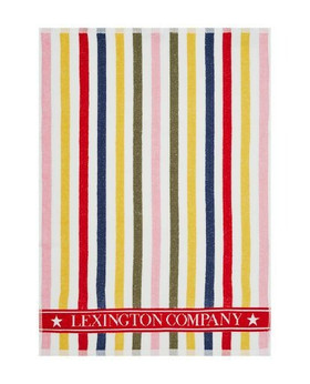 Raidallinen Terry keittiöpyyhe puuvillafroteeta