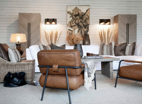 Sinclair Nojatuoli Buffalon nahkaa Konjakki