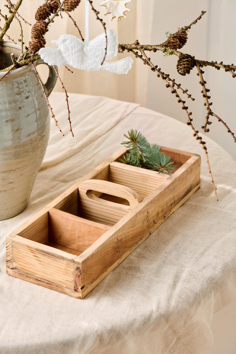 Unique neliosainen puulaatikko Ib Laursen