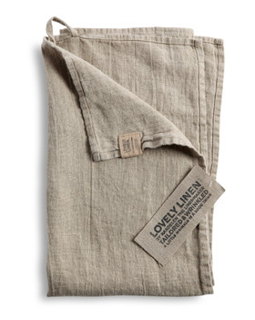 Lovely Linen astiapyyhe 45x70 Natural beige