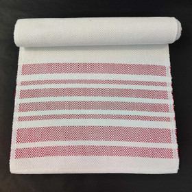 Kaitaliina 35x120 l.valkoinen/punainen