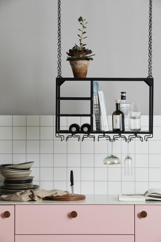 Loft hyllykkö S musta Nordal