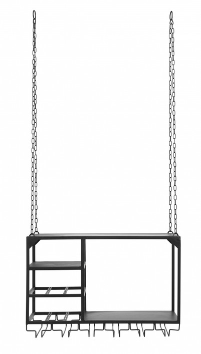 Loft hyllykkö S musta Nordal