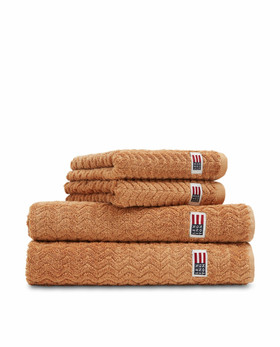Struktuuripintainen Terry Towel puuvilla/tencel Caramel