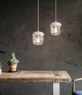 Acorn white Polished Brass