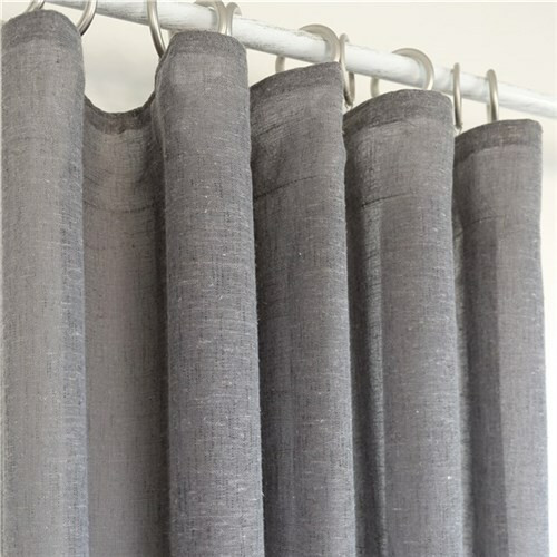 Linen Mix Verho 140x250 Harmaa