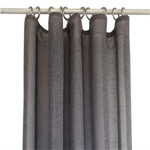 Linen Mix Verho 140x250 Harmaa