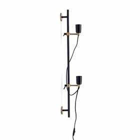 Hoxton 2 Fitting Wall Lamp black